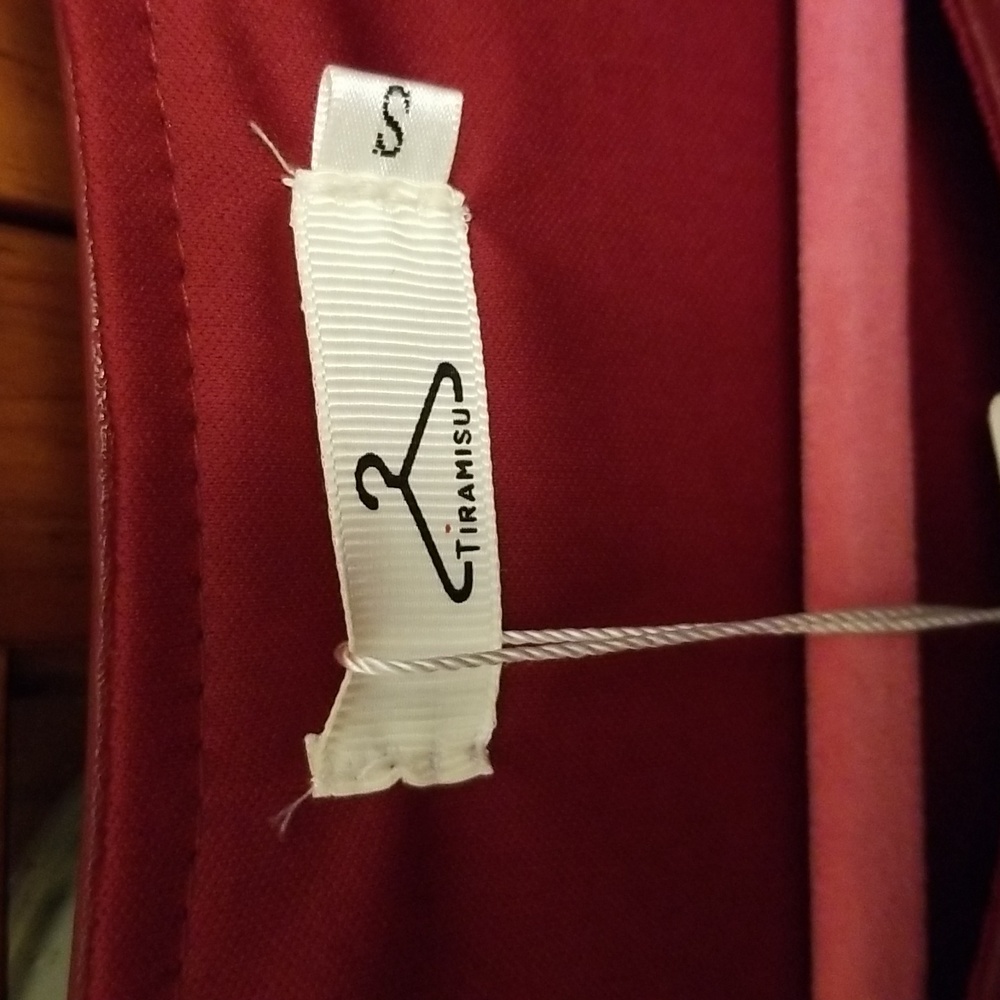 Tiramisu New Embroidered Vegan Leather Cropped Jacket, Small, $50 - Picture 7 of 15